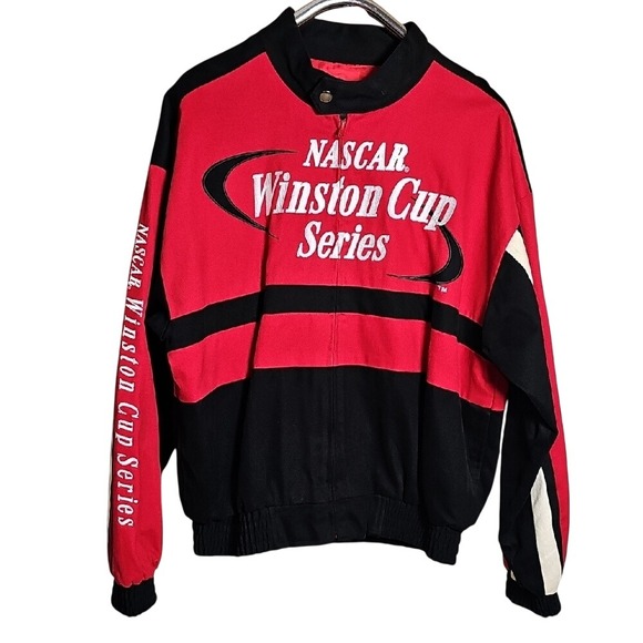 Bulldawg Racing Other - NASCAR Bulldog Racing Apparel Winston Cup Series Canvas Snap Up Jacket Large
